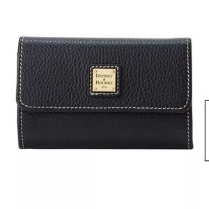 Dooney & Bourke Black Pebble Leather Wallet
